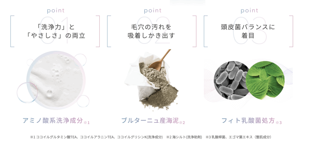 ラサーナシャンプーポイントイメージ